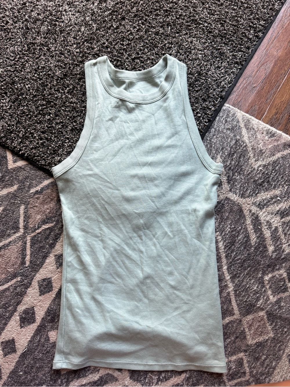 a new day Men's Ribbed Tank Top - Sage Green